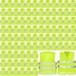High Visibility Reflective Safety Vests - 100 Pack