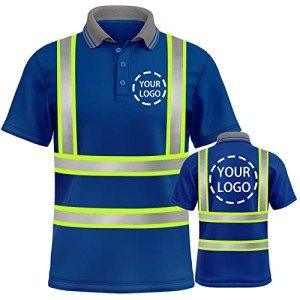 High Visibility Reflective Safety Polo Shirt for Men