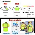 High Visibility Reflective Safety Polo Shirt for Men