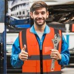 Reflective Safety Vest Set with Pockets - Orange
