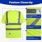High Visibility Reflective Safety T-Shirt - Yellow