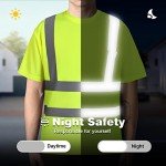 High Visibility Reflective Safety T-Shirt - Yellow
