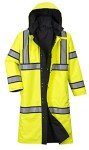 Hi-Vis Waterproof Reversible Raincoat Jacket - Medium