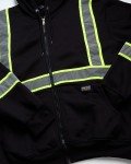 Men's High Visibility Fleece Zip-Up Hoodie