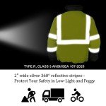 High Visibility Reflective Safety Jacket for Men