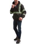 Men's High Visibility Fleece Zip-Up Hoodie