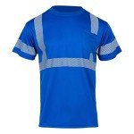 Hi Vis Safety T-Shirts with Pocket - 3 Pack