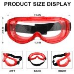 6 Pack Anti-Fog Safety Goggles for Eye Protection