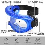 6 Pack Anti-Fog Safety Goggles for Eye Protection