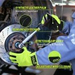 Hi-Vis Reflective Safety Work Gloves for Men