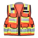High Visibility Reflective Safety Vest for Surveyors
