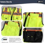 Hi-Vis Heavy Duty Surveyor Safety Vest 3XL
