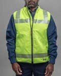 Flame Resistant Hi-Vis Fleece Vest - Yellow 2X-Large