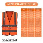 AYKRM Orange Safety Work Vest (XS-8XL)