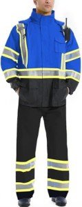 High Visibility Waterproof Rain Jacket for Men