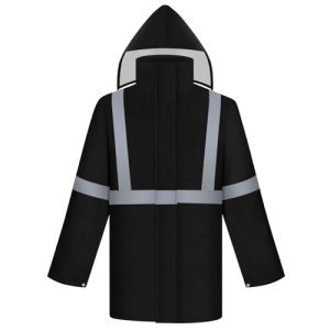 High Visibility Waterproof Rain Jacket for Outdoors