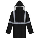 High Visibility Waterproof Rain Jacket for Outdoors