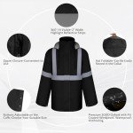 High Visibility Waterproof Rain Jacket for Outdoors