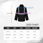 High Visibility Waterproof Rain Jacket for Outdoors