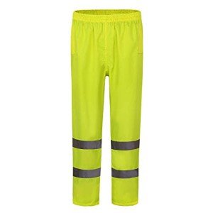 Yellow Hi-Vis Small Rain Pants for Safety
