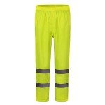 Yellow Hi-Vis Small Rain Pants for Safety