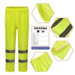 Yellow Hi-Vis Small Rain Pants for Safety