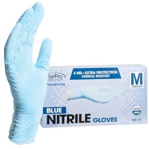 ForPro Disposable Nitrile Gloves - 100 Count