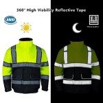 High Visibility Waterproof Reflective Safety Jackets for Men