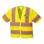 Hi-Vis Reflective Safety Vest with Pockets - X-Large
