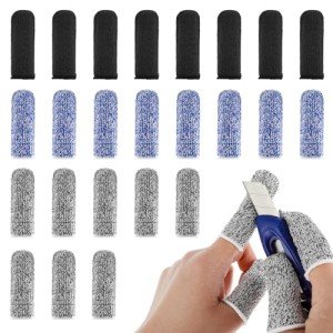 24Pcs Cut Resistant Finger Protectors for Work
