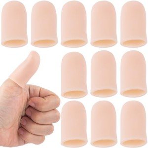 10pcs Silicone Finger Protectors for Pain Relief