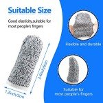 60 Pack Reusable Cut-Resistant Finger Protectors