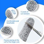 60 Pack Reusable Cut-Resistant Finger Protectors
