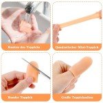 8 PCS Waterproof Gel Finger Protectors - Skin Color