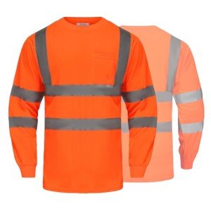 High Visibility Reflective Long Sleeve Safety Shirt