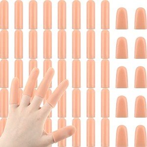 50 Pack Gel Finger Cots for Support and Protection