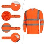 High Visibility Reflective Long Sleeve Safety Shirt