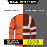 High Visibility Reflective Long Sleeve Safety Shirt