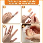 50 Pack Gel Finger Cots for Support and Protection