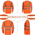 High Visibility Reflective Long Sleeve Safety Shirt