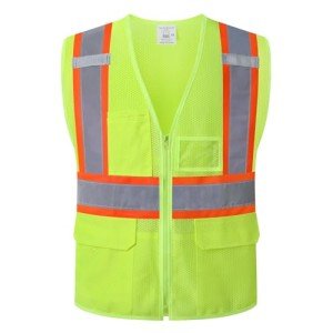 High Visibility Reflective Safety Vest with Pockets