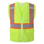 High Visibility Reflective Safety Vest with Pockets