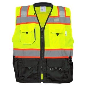 High-Visibility Surveyor Safety Vest with 9 Pockets