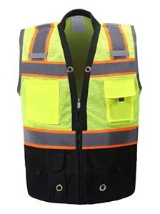 High-Visibility Reflective Safety Vest with Pockets
