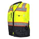 High-Visibility Surveyor Safety Vest with 9 Pockets