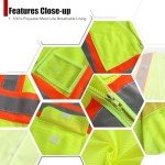 High Visibility Reflective Safety Vest with Pockets