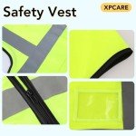 10-Pack Hi-Vis Reflective Safety Vests with Pockets