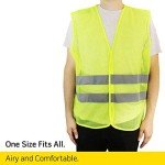 20 Pack Yellow Reflective Safety Vests for All