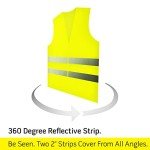 20 Pack Yellow Reflective Safety Vests for All