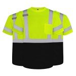 High Visibility Short Sleeve Safety Shirts - 3 Pack